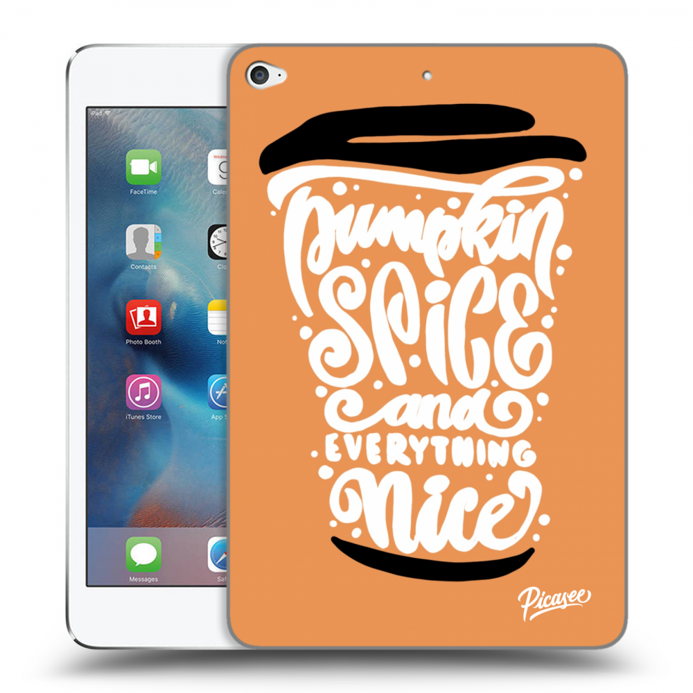 Picasee silikonski prozorni ovitek za Apple iPad mini 4 - Pumpkin coffee