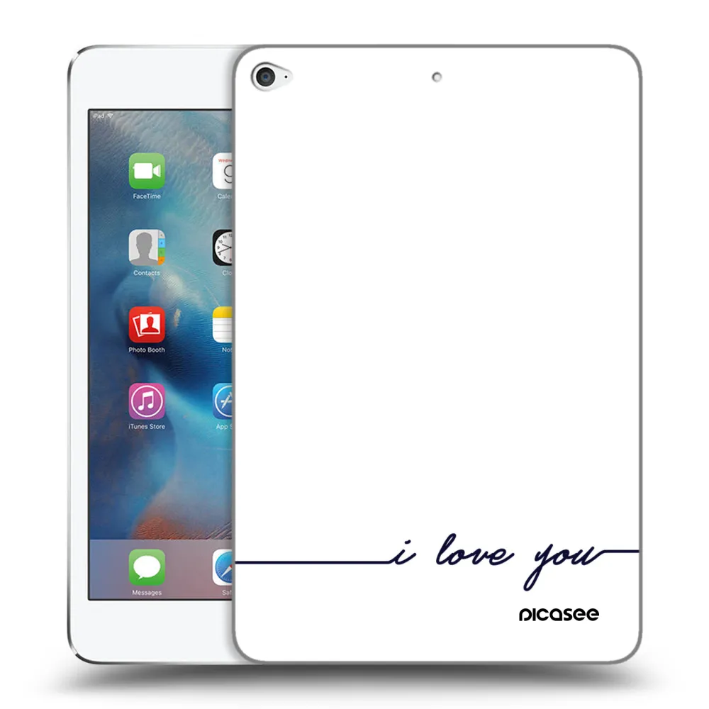 Picasee silikonski prozorni ovitek za Apple iPad mini 4 - I love you