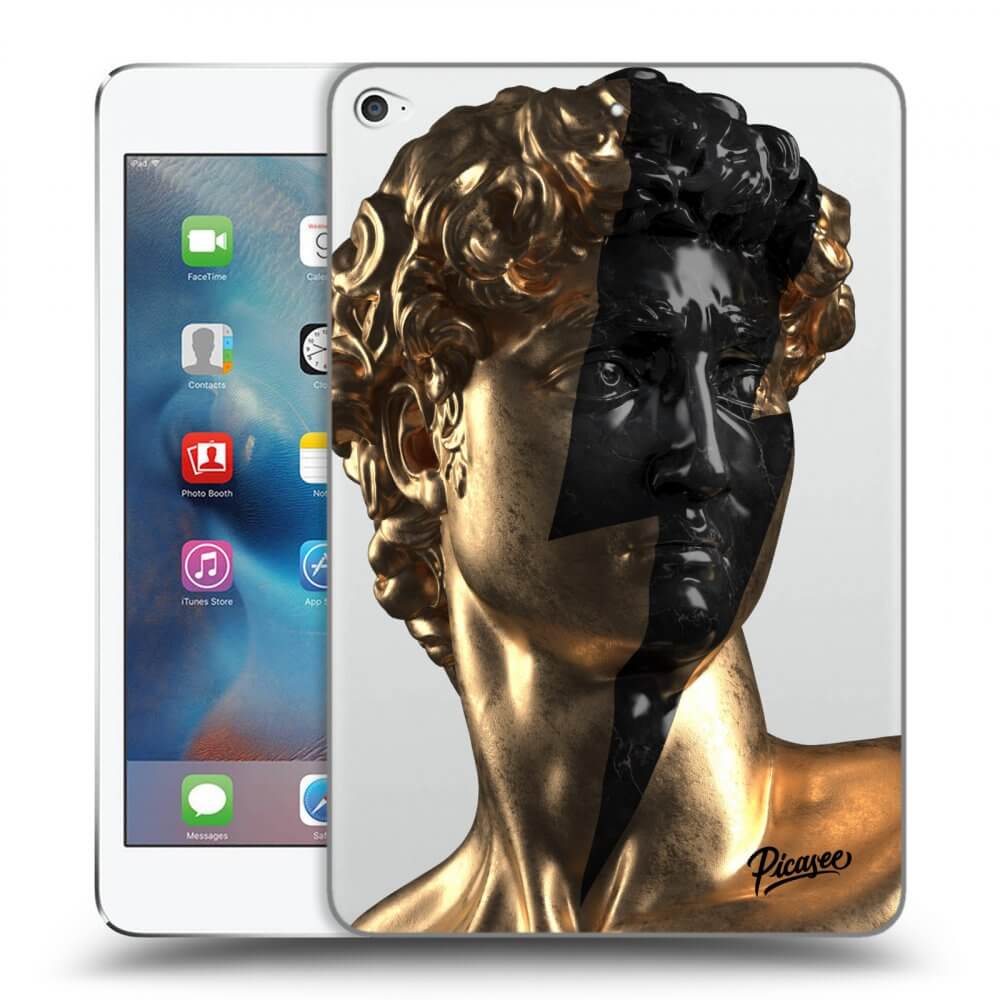 Picasee silikonski prozorni ovitek za Apple iPad mini 4 - Wildfire - Gold