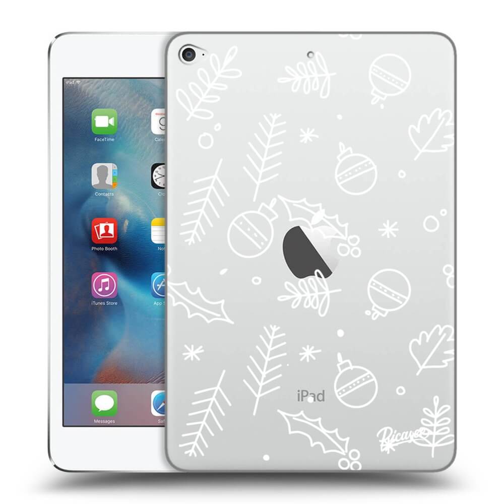 Picasee silikonski prozorni ovitek za Apple iPad mini 4 - Mistletoe