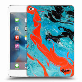 Picasee silikonski prozorni ovitek za Apple iPad mini 4 - Blue Magma