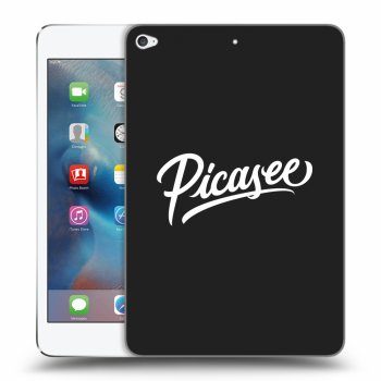 Picasee silikonski črni ovitek za Apple iPad mini 4 - Picasee - old logo - white