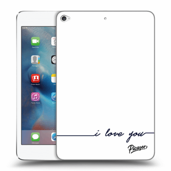 Picasee silikonski prozorni ovitek za Apple iPad mini 4 - I love you