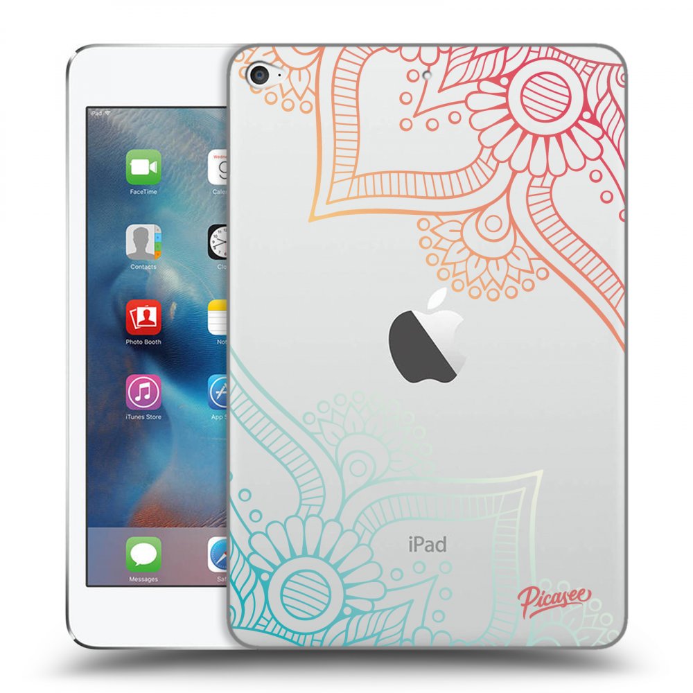 Picasee silikonski prozorni ovitek za Apple iPad mini 4 - Flowers pattern
