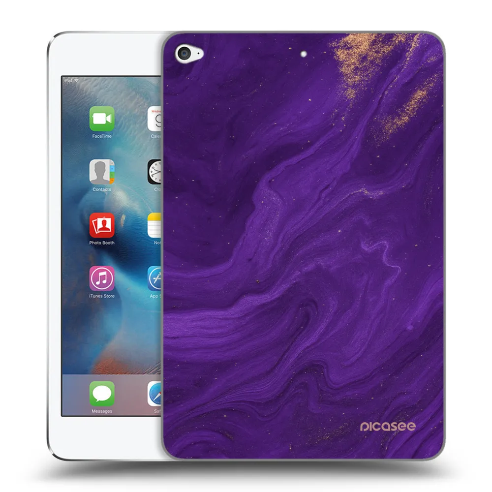 Picasee silikonski prozorni ovitek za Apple iPad mini 4 - Purple