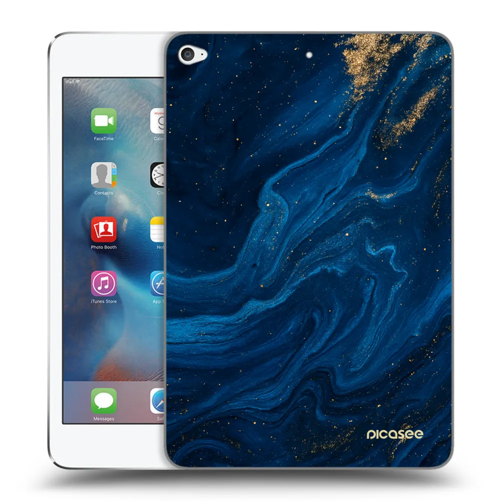 Picasee silikonski prozorni ovitek za Apple iPad mini 4 - Blue