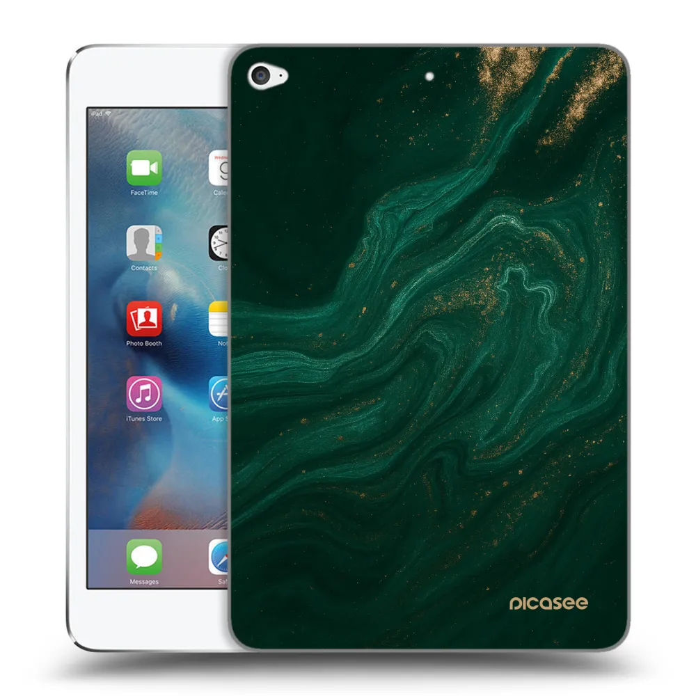 Picasee silikonski prozorni ovitek za Apple iPad mini 4 - Green