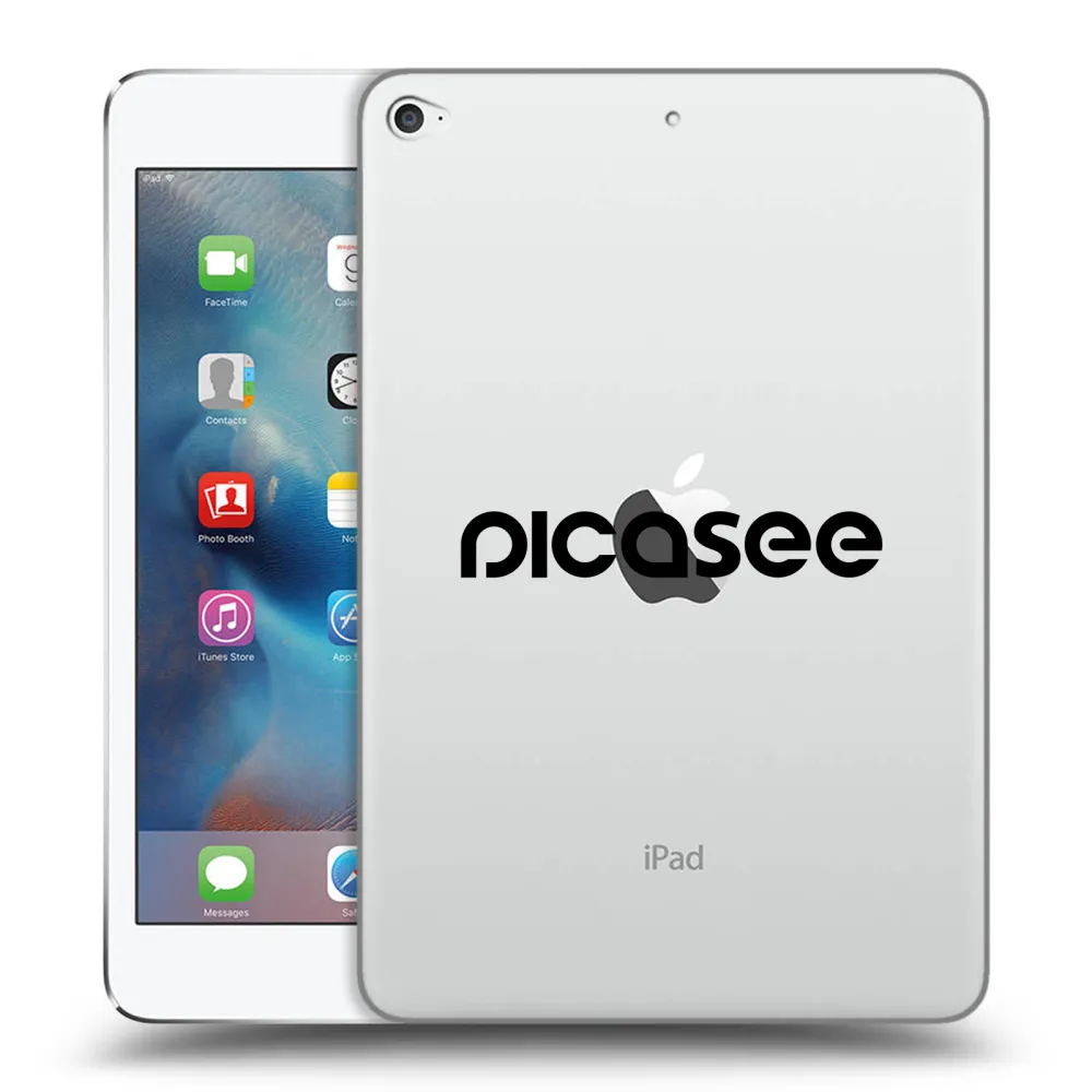 Picasee silikonski prozorni ovitek za Apple iPad mini 4 - Picasee - new logo - black