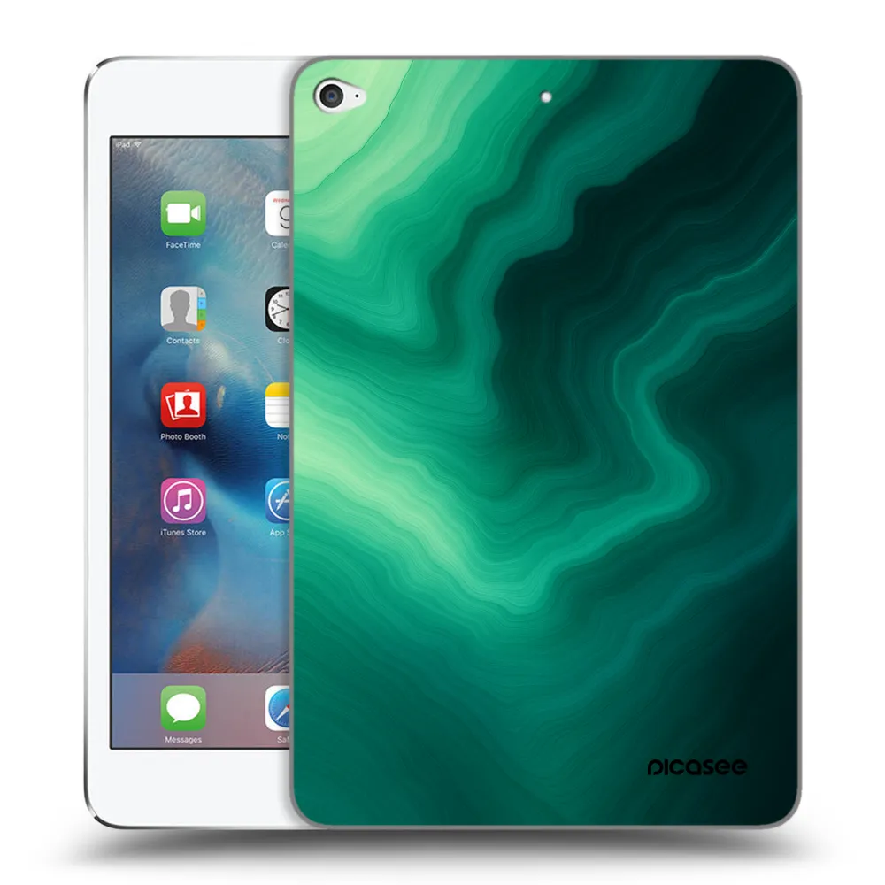 Picasee silikonski prozorni ovitek za Apple iPad mini 4 - Malachite
