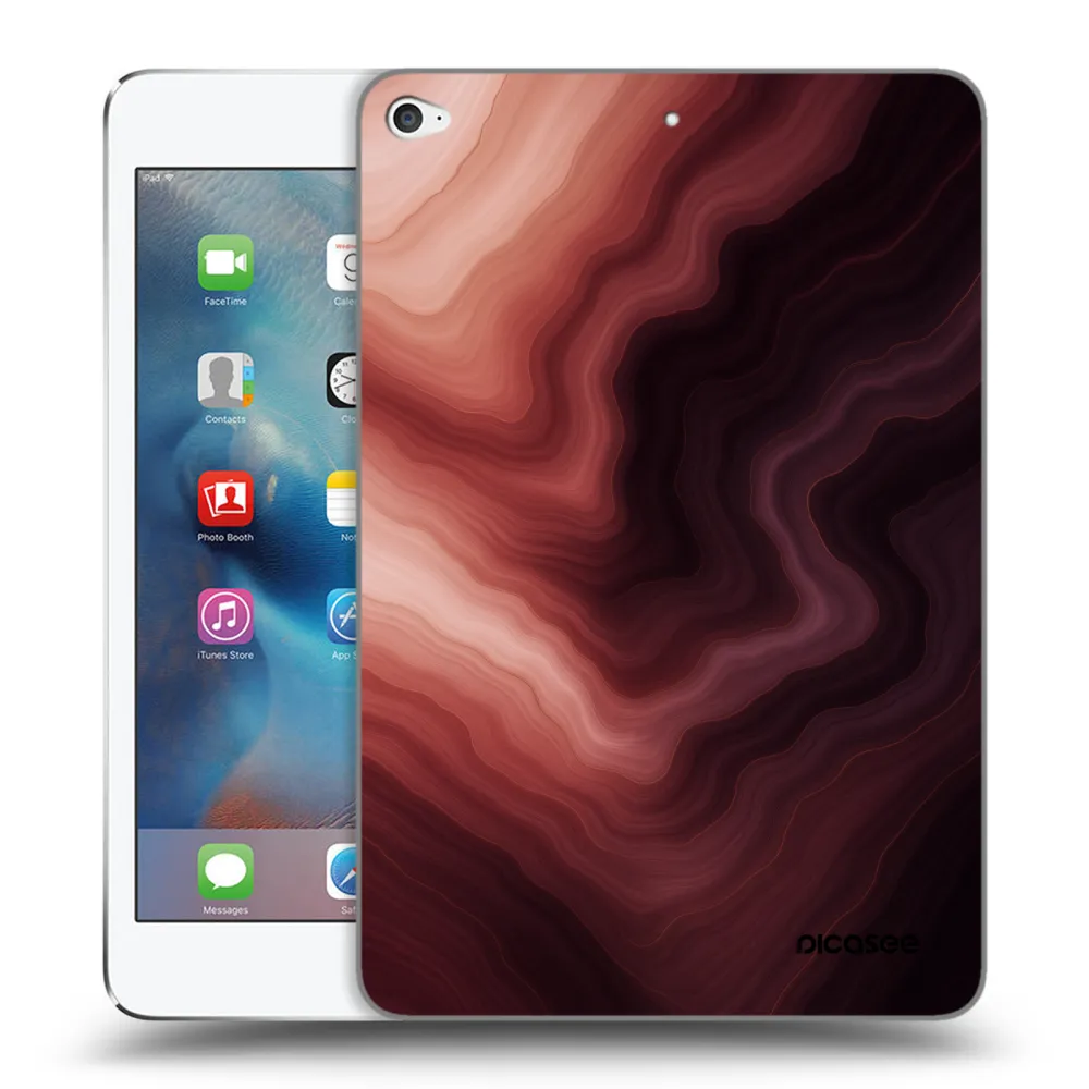 Picasee silikonski prozorni ovitek za Apple iPad mini 4 - Rouge