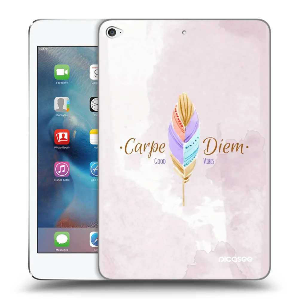 Picasee silikonski prozorni ovitek za Apple iPad mini 4 - Carpe Diem