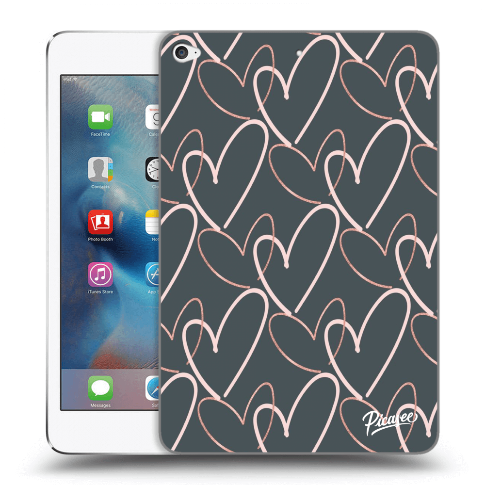 Picasee silikonski črni ovitek za Apple iPad mini 4 - Lots of love