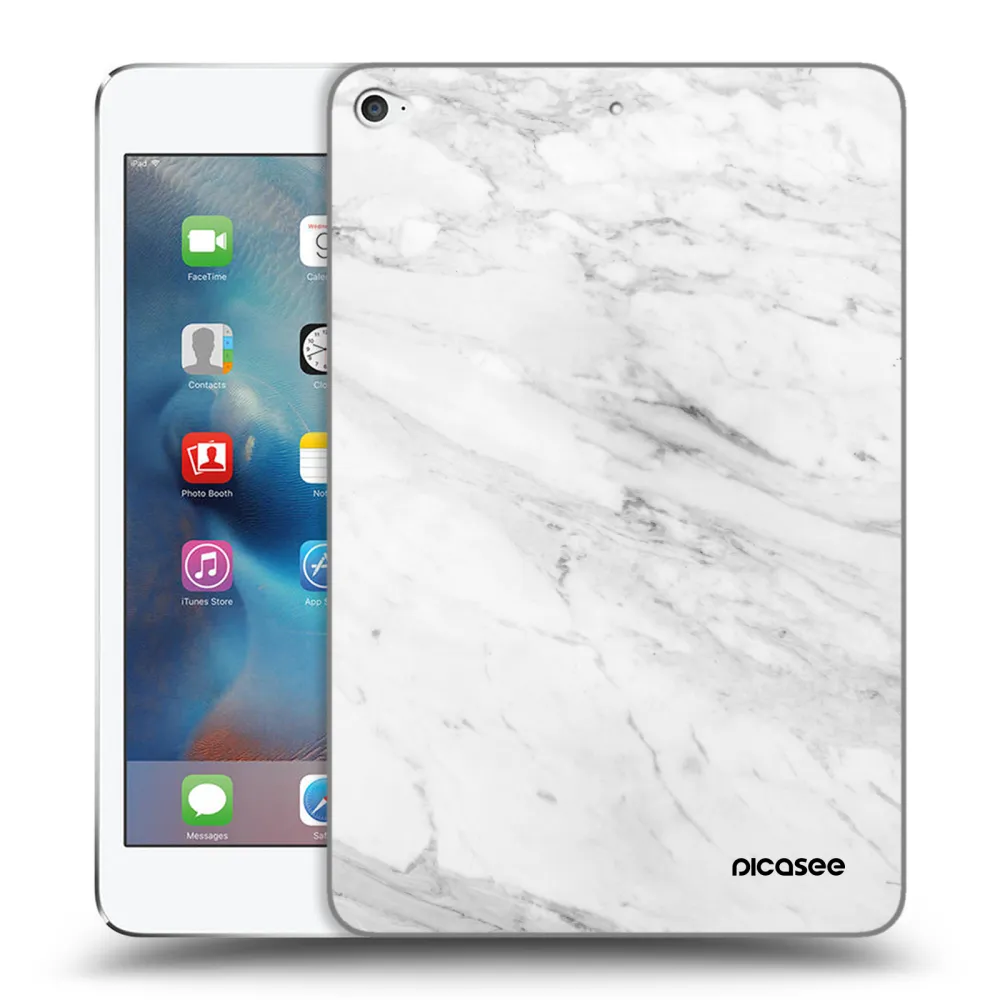 Picasee silikonski prozorni ovitek za Apple iPad mini 4 - White marble