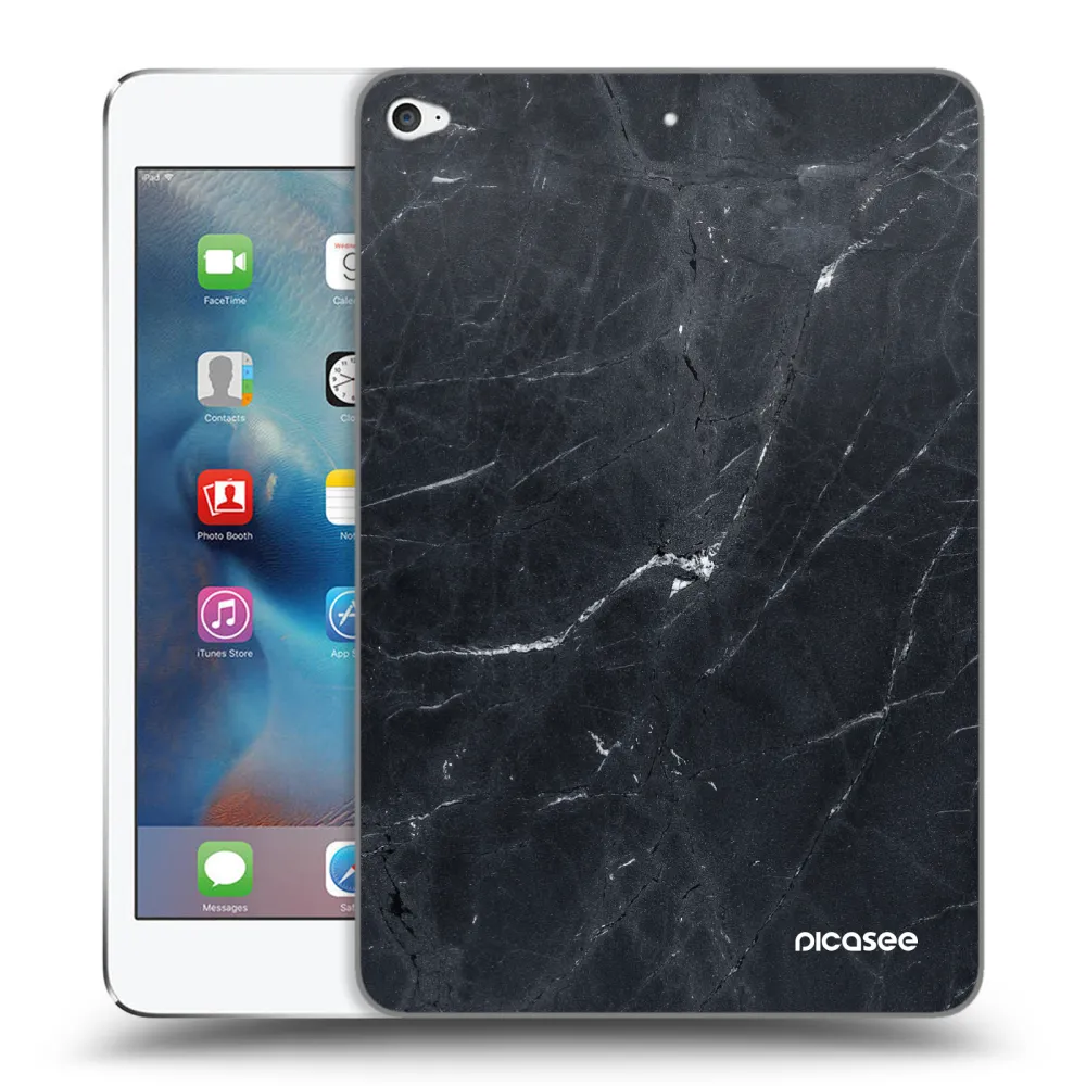 Picasee silikonski prozorni ovitek za Apple iPad mini 4 - Black marble