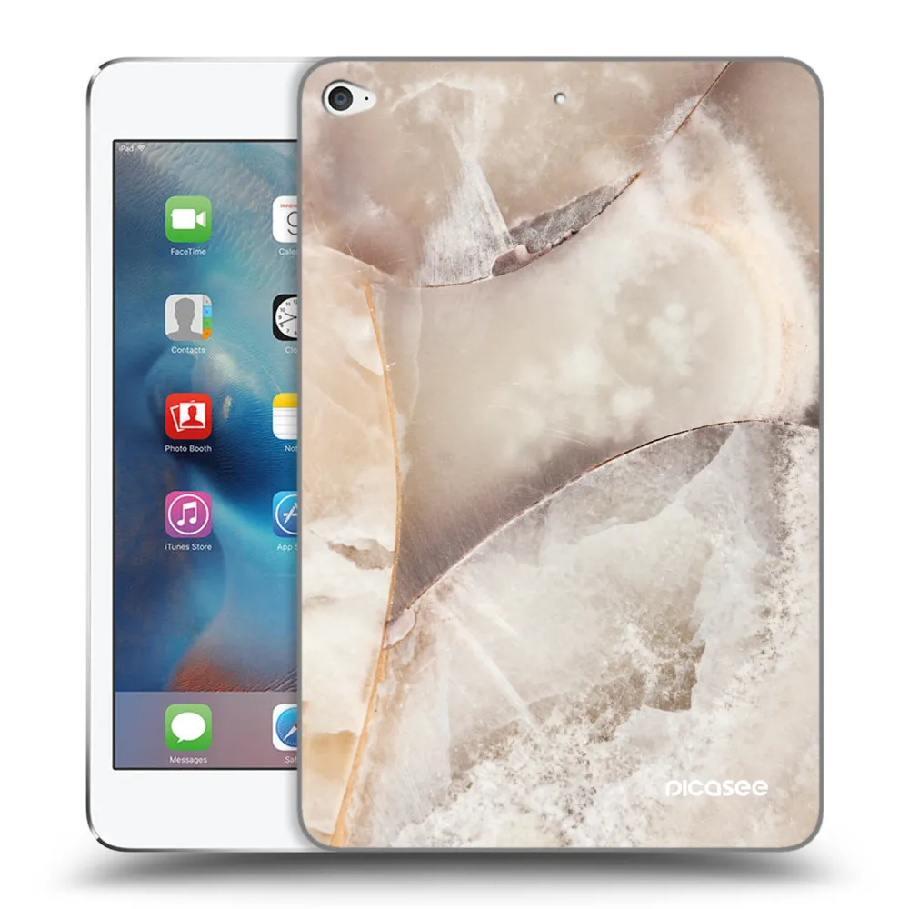 Picasee silikonski prozorni ovitek za Apple iPad mini 4 - Cream marble