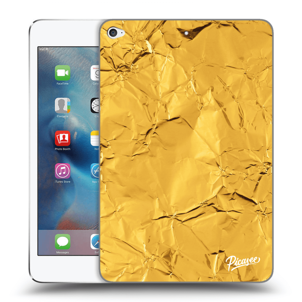 Picasee silikonski prozorni ovitek za Apple iPad mini 4 - Gold