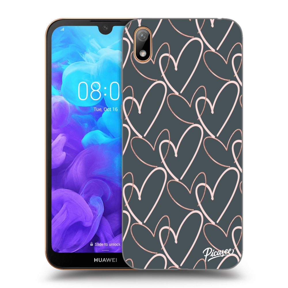Picasee silikonski prozorni ovitek za Huawei Y5 2019 - Lots of love