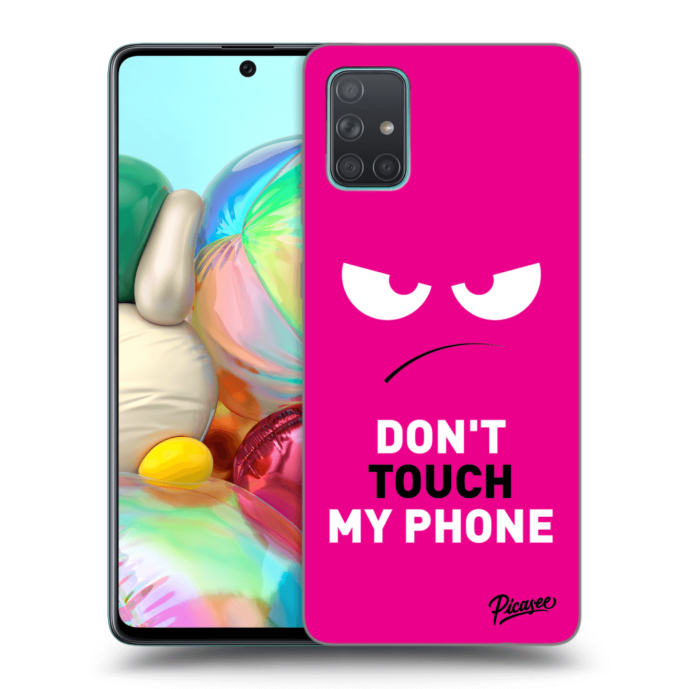 Picasee ULTIMATE CASE za Samsung Galaxy A71 A715F - Angry Eyes - Pink