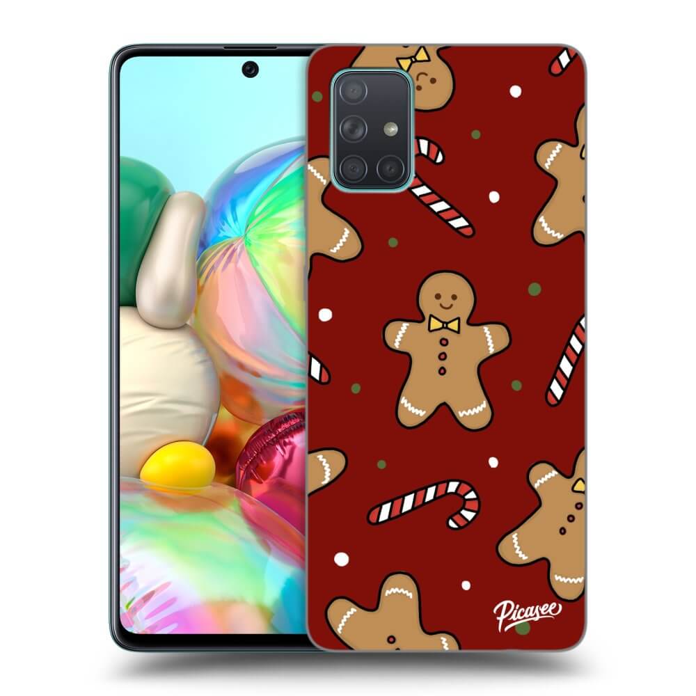 Picasee silikonski prozorni ovitek za Samsung Galaxy A71 A715F - Gingerbread 2