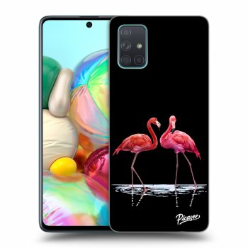 Picasee ULTIMATE CASE za Samsung Galaxy A71 A715F - Flamingos couple