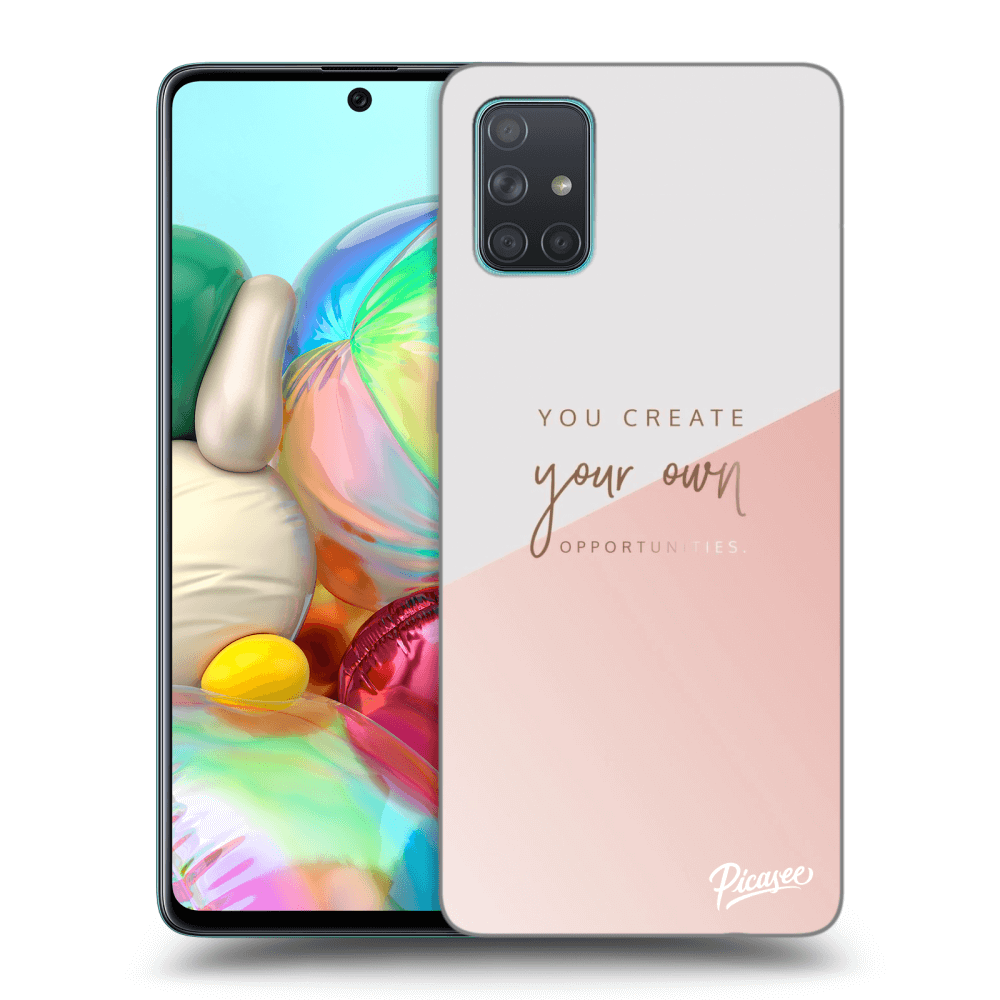 Picasee silikonski črni ovitek za Samsung Galaxy A71 A715F - You create your own opportunities