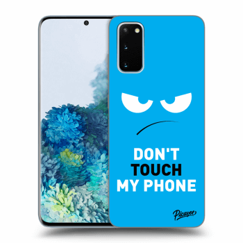 Ovitek za Samsung Galaxy S20 G980F - Angry Eyes - Blue