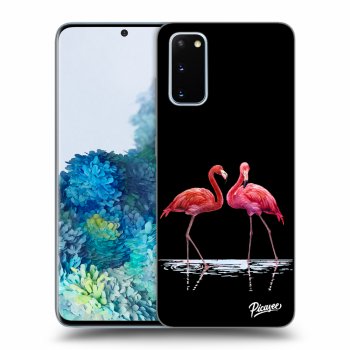 Picasee ULTIMATE CASE za Samsung Galaxy S20 G980F - Flamingos couple