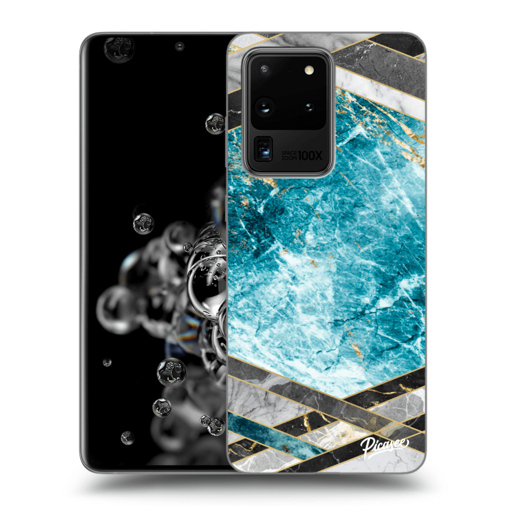 Picasee ULTIMATE CASE za Samsung Galaxy S20 Ultra 5G G988F - Blue geometry