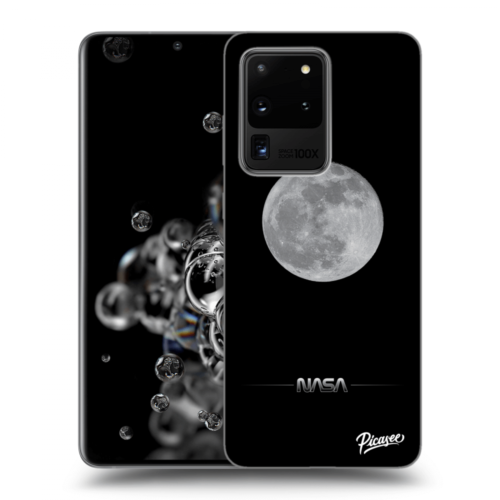Picasee silikonski črni ovitek za Samsung Galaxy S20 Ultra 5G G988F - Moon Minimal