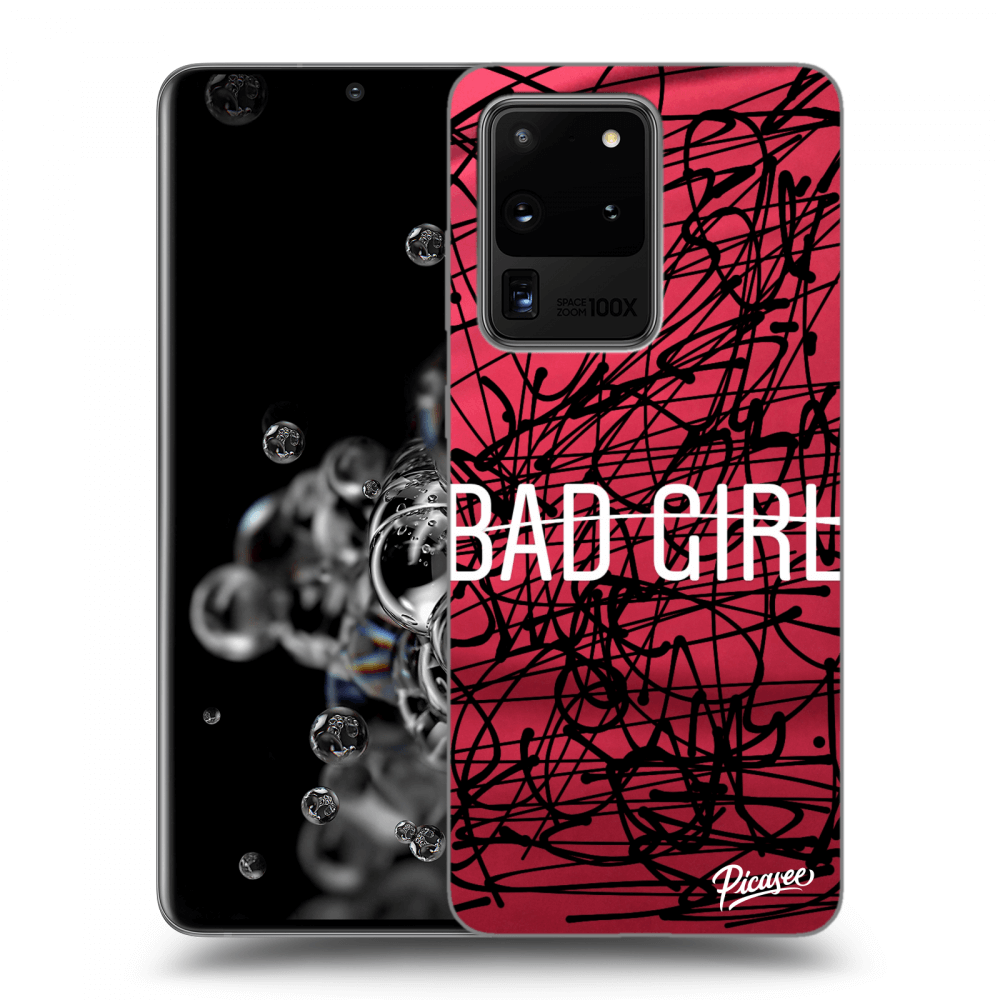 Picasee silikonski prozorni ovitek za Samsung Galaxy S20 Ultra 5G G988F - Bad girl