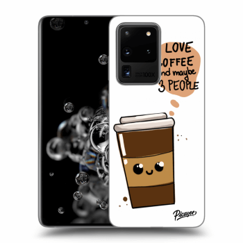 Picasee silikonski prozorni ovitek za Samsung Galaxy S20 Ultra 5G G988F - Cute coffee