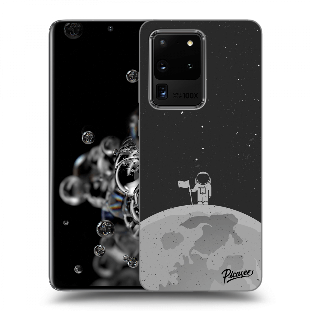 Picasee silikonski črni ovitek za Samsung Galaxy S20 Ultra 5G G988F - Astronaut