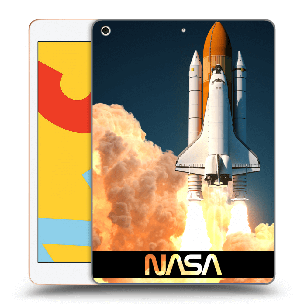 Picasee silikonski črni ovitek za Apple iPad 10.2" 2019 (7. gen) - Space Shuttle