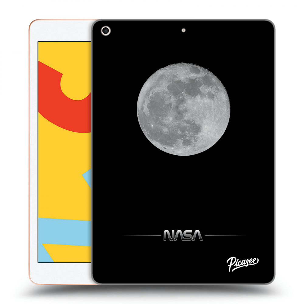 Picasee silikonski črni ovitek za Apple iPad 10.2" 2019 (7. gen) - Moon Minimal