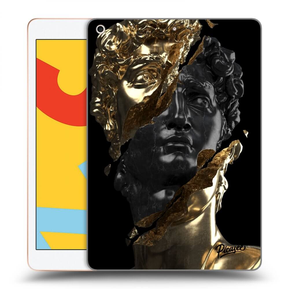 Picasee silikonski črni ovitek za Apple iPad 10.2" 2019 (7. gen) - Gold - Black