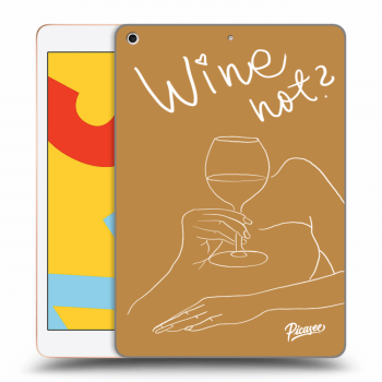 Picasee silikonski prozorni ovitek za Apple iPad 10.2" 2019 (7. gen) - Wine not