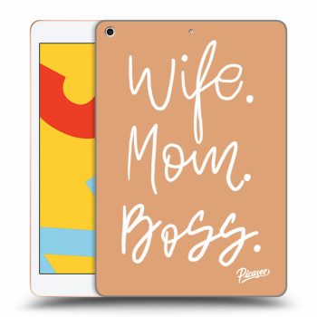 Picasee silikonski prozorni ovitek za Apple iPad 10.2" 2019 (7. gen) - Boss Mama