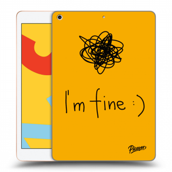 Picasee silikonski črni ovitek za Apple iPad 10.2" 2019 (7. gen) - I am fine