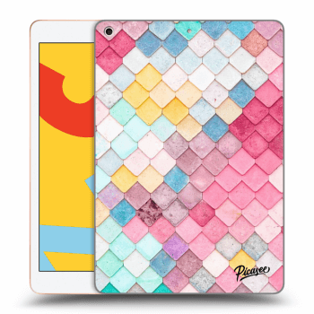 Picasee silikonski prozorni ovitek za Apple iPad 10.2" 2019 (7. gen) - Colorful roof
