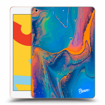 Picasee silikonski prozorni ovitek za Apple iPad 10.2" 2019 (7. gen) - Rainbow