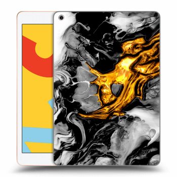 Picasee silikonski črni ovitek za Apple iPad 10.2" 2019 (7. gen) - Black Gold 2