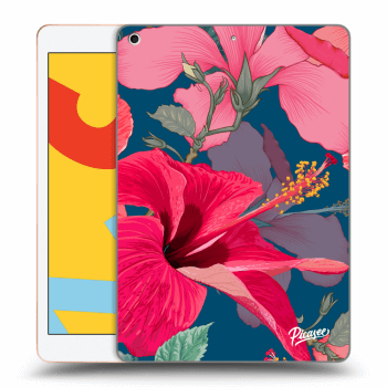 Picasee silikonski črni ovitek za Apple iPad 10.2" 2019 (7. gen) - Hibiscus