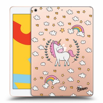 Picasee silikonski prozorni ovitek za Apple iPad 10.2" 2019 (7. gen) - Unicorn star heaven