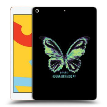 Picasee silikonski prozorni ovitek za Apple iPad 10.2" 2019 (7. gen) - Diamanty Blue