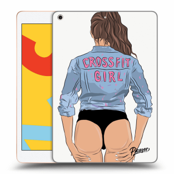 Picasee silikonski prozorni ovitek za Apple iPad 10.2" 2019 (7. gen) - Crossfit girl - nickynellow