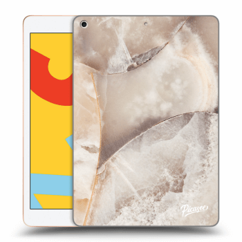 Picasee silikonski prozorni ovitek za Apple iPad 10.2" 2019 (7. gen) - Cream marble