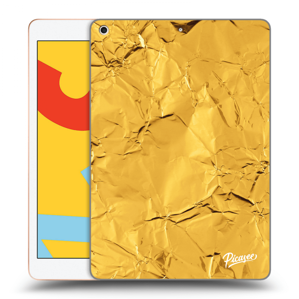 Picasee silikonski prozorni ovitek za Apple iPad 10.2" 2019 (7. gen) - Gold