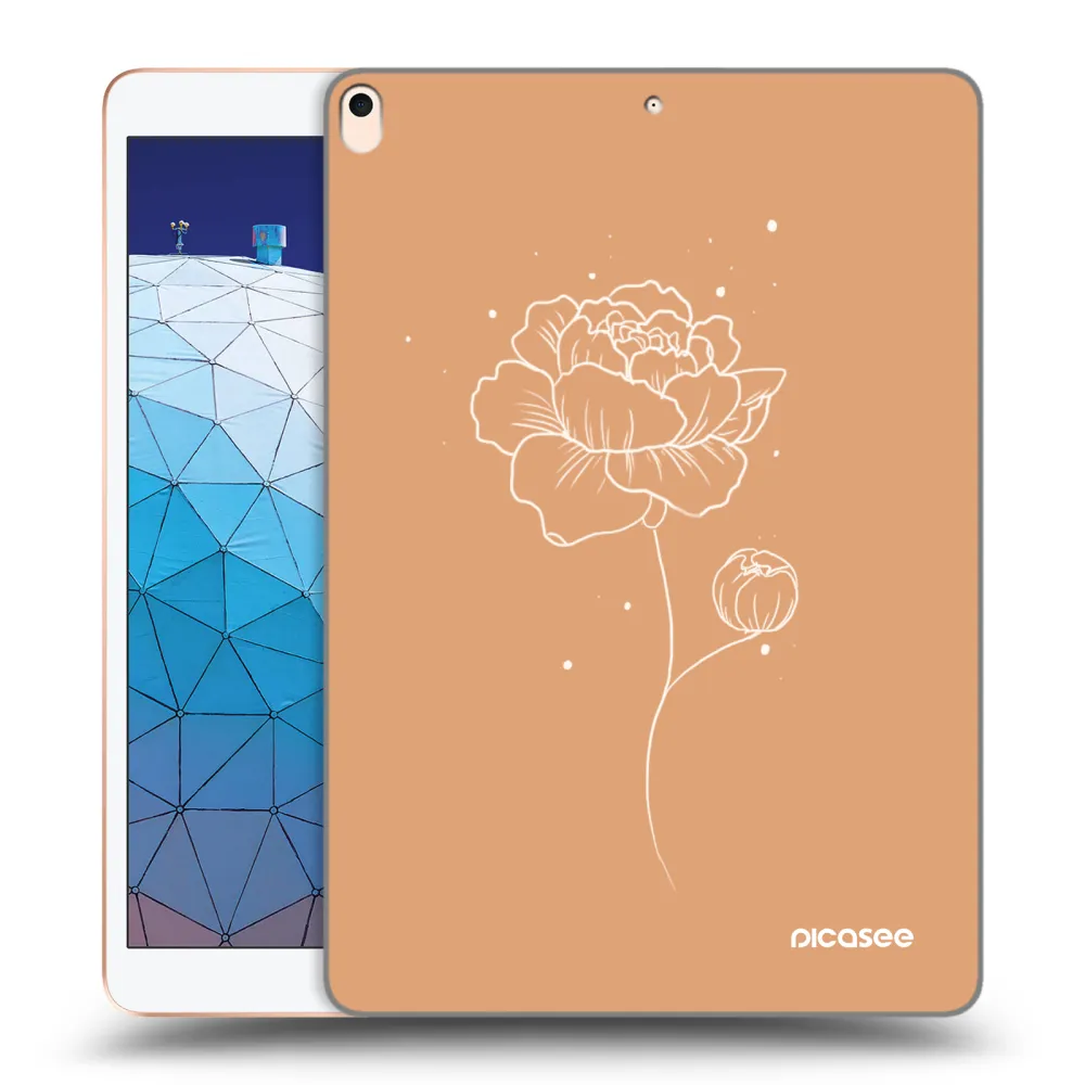 Picasee silikonski prozorni ovitek za Apple iPad Air 10.5" 2019 (3.gen) - Peonies