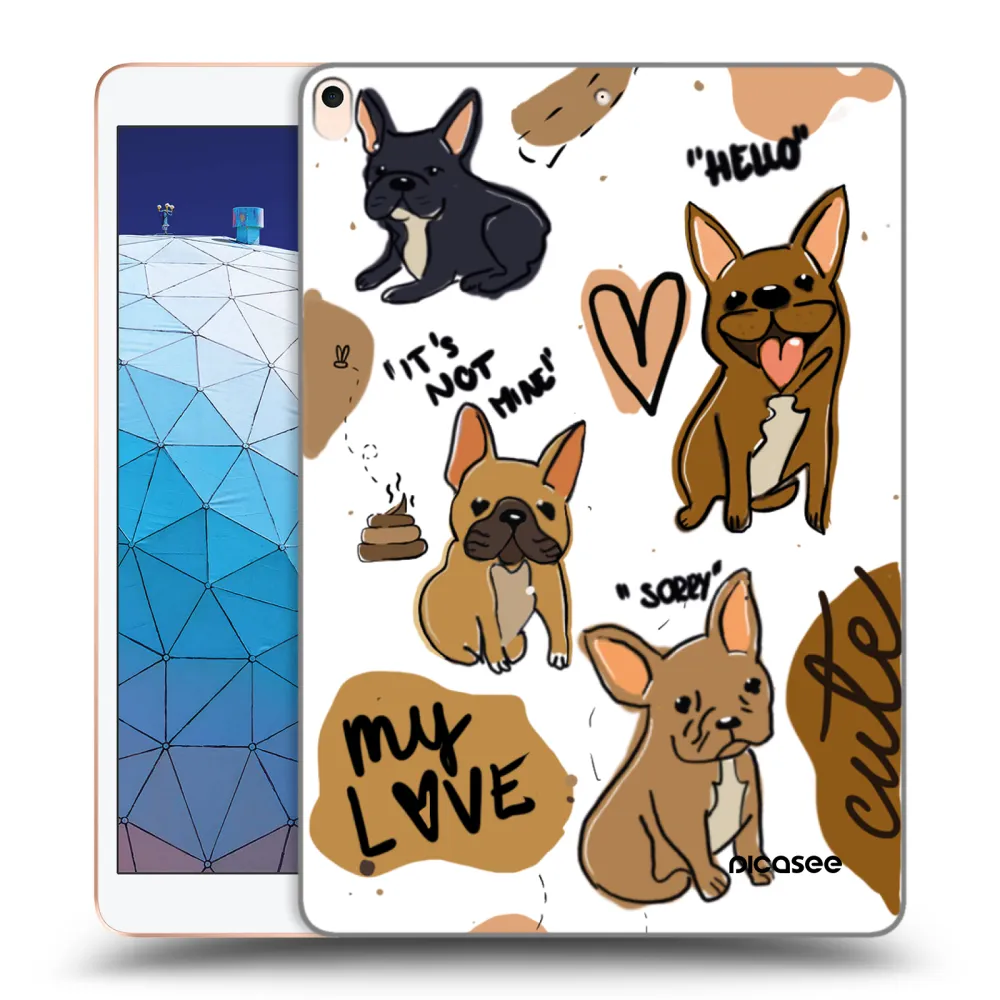 Picasee silikonski prozorni ovitek za Apple iPad Air 10.5" 2019 (3.gen) - Frenchies