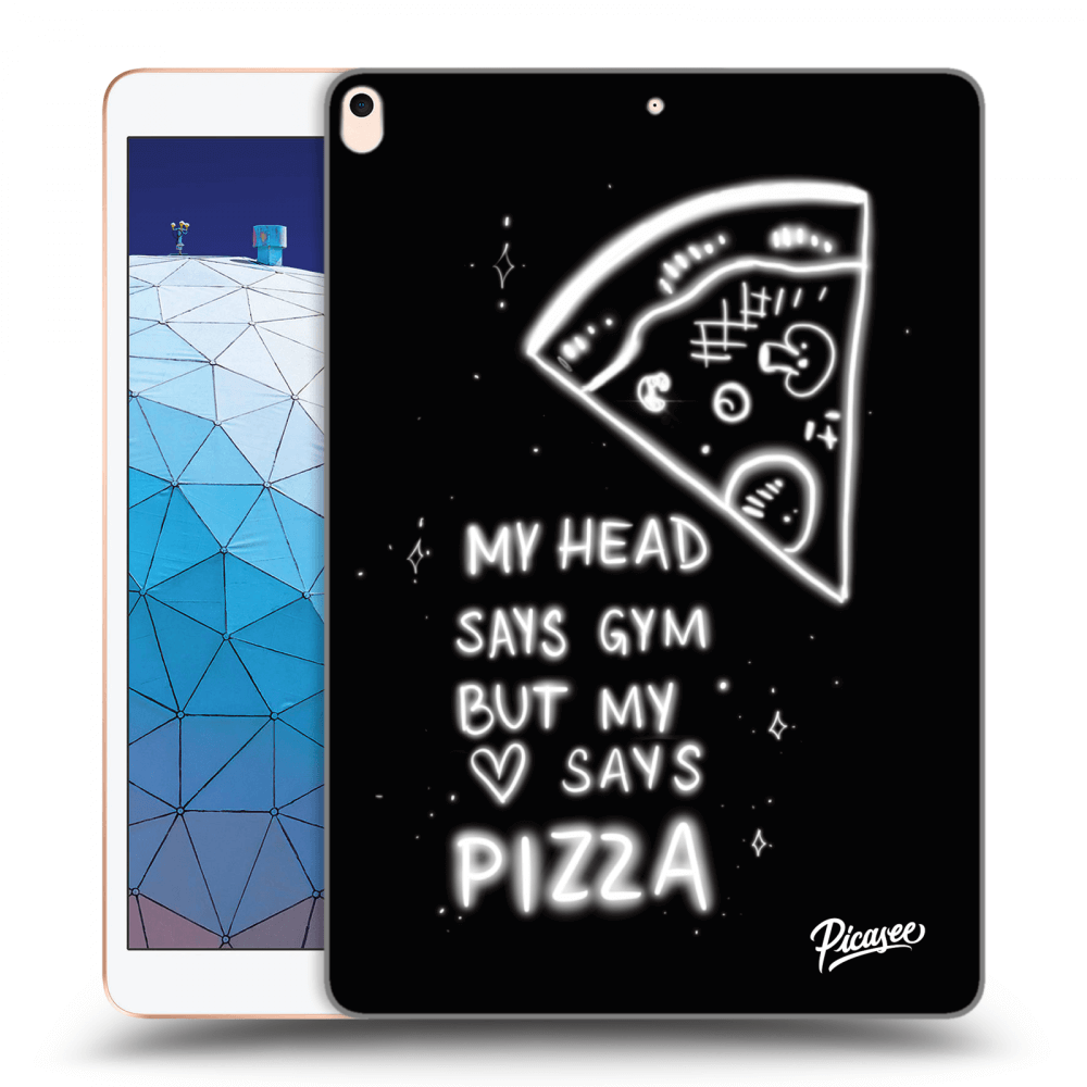 Picasee silikonski prozorni ovitek za Apple iPad Air 10.5" 2019 (3.gen) - Pizza